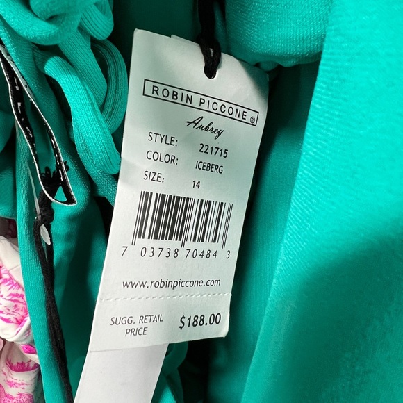 Robin Piccone AUBREY LACE UP ONE PIECE in Iceberg NWT - Picture 5 of 8